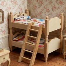 1/12 Scale Wooden Bunk Bed