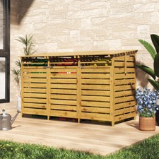 Wooden Triple Wheelie Bins