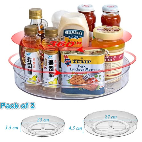 2pcs lazy susan - 2pcs, organiser