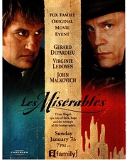 PTP99 MAGAZINE ADVERT 11X8" LES MISERABLES MOVIE GERARD DEPARDIEU JOHN MALKOVICH