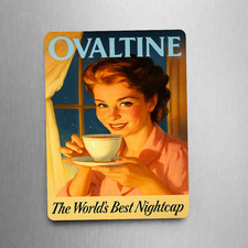 Ovaltine Retro Advert Metal