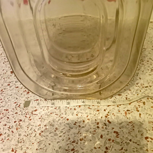 Clear glass square vase - square,