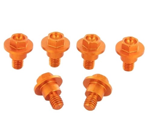Ktm orange fork guard - orange, bolts