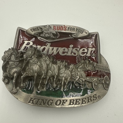 1996 budweiser belt buckle - 1996,