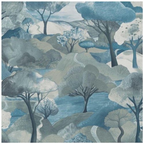 Erismann teal turquoise - erismann, trees