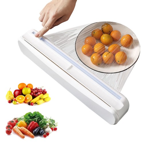 Plastic wrap dispenser with - plastic,