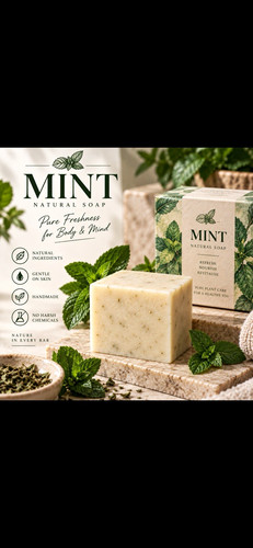 Mint natural soap - mint, all