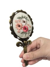  Vintage Oval Handheld Mirror