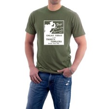 Blackadder Recruitment Poster T-shirt Pals Regiment Parody Army War WW1 Soldier