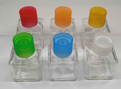40ml square glass bottles - x,