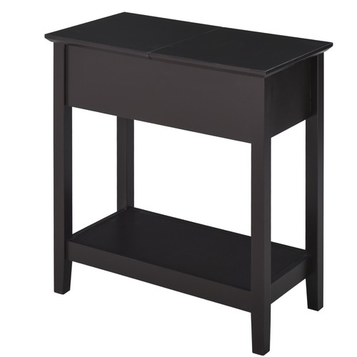 Homcom end table narrow - table,, side