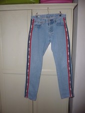 Vintage Levis 501 Jeans side stripe stone wash Slim Taper size w32 L34