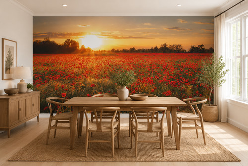 Summer kitchen wallpaper mural