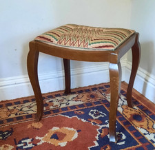 Vintage Upholstered Stool Vanity Dressing Table Piano