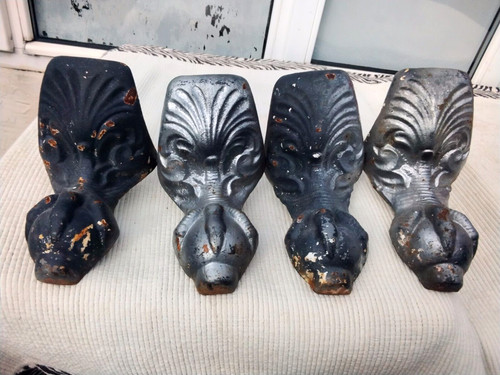 Antique vintage cast iron - cast,
