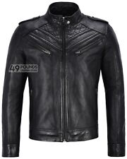 Mens Leather Jacket Black