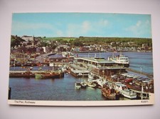 Rothesay Pier, Isle of Bute. Clyde Ferries, Old Cars, Fishing Boats etc.