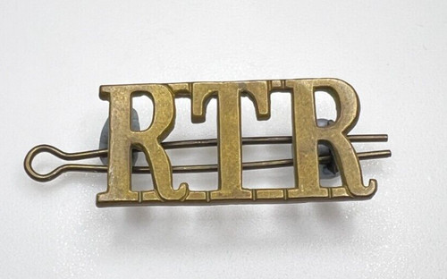 Royal tank regiment rtr brass - rtr,
