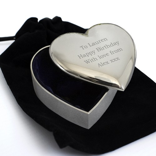 Personalised heart trinket - trinket, box