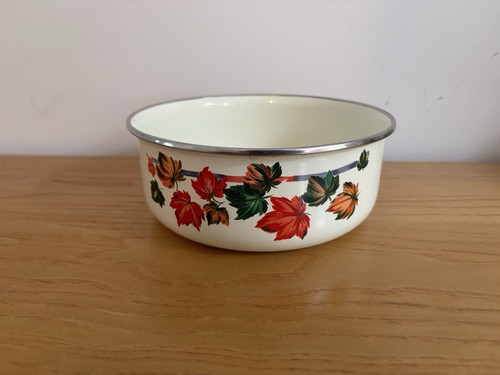 Vintage mixing bowl autumn - bowl,