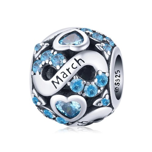 March birthstone infinity
