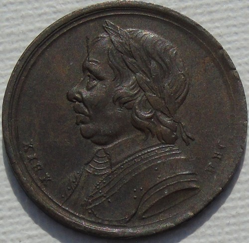 1658 oliver cromwell token - 1658,