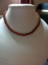 Natural Red Jasper 6mm Rounds