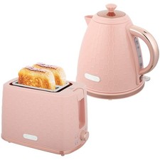 Pink Kettle Toaster Set