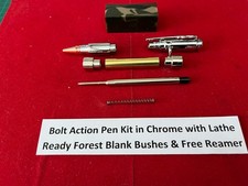 Bolt Action Pen Kit in Chrome