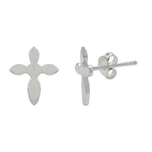 925 silver cross stud kid - cross,