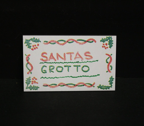 Dolls house metal sign - house,