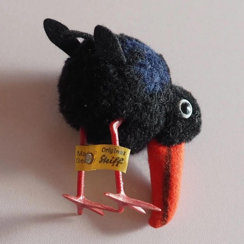 Steiff raven wool miniature - steiff,