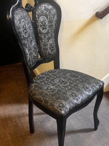 Black silver ornate french - &,