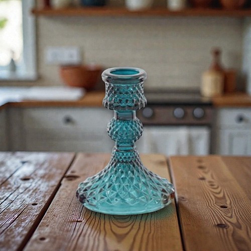 10cm coloured glass taper - coloured,