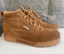 FILA Grunge Wheat Men’s Brown Suede Ankle Desert Chunky Boots  Size 12/ 47/US 13