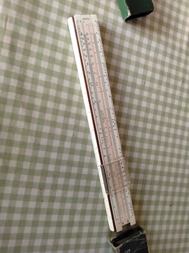 Faber castell slide rule with - rule,