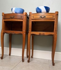 Pair French Carved single