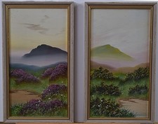 Dartmoor in Springtime and Fall a Pair Gouache Watercolours John Sumpter c1930s