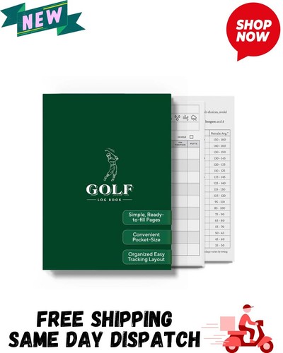 Golf log book pocket - golf,