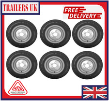 6x WHEEL AND TYRE 195 55 10C 5