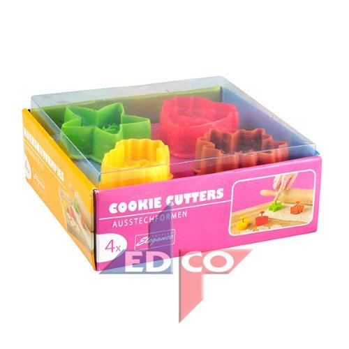 4pc cookies cutter - cookies, push
