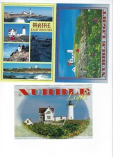 MAINE  LIGHTHOUSES  POSTCARDS