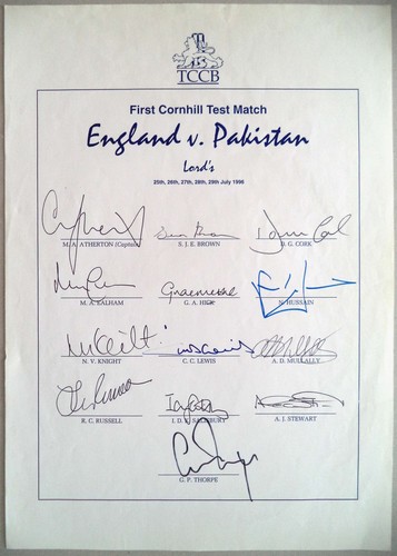 England pakistan 1996 - england, v