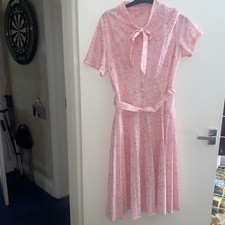 Vintage Tea Dress 60/70s Peach