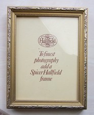 Spicer Hallfield Photo Frame Wood With Gold Decorative Finish For 8"x6" Photo