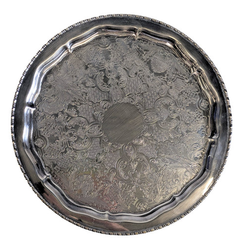 Silver plated tray copper - silver,