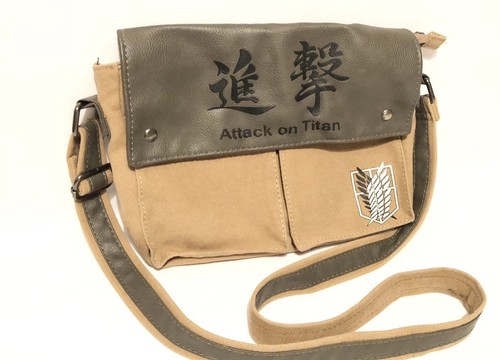 Attack titan messenger bag - on,