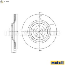2x BRAKE DISC 23-1020C FOR