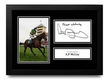 Tony A.P McCoy Signed A4 Framed Photo Display Autograph Jockey Memorabilia + COA