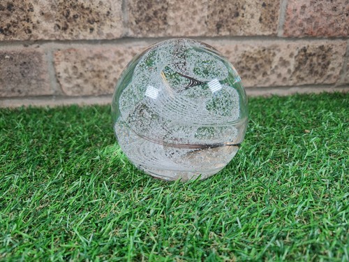 Clear glass white - glass, swirl
